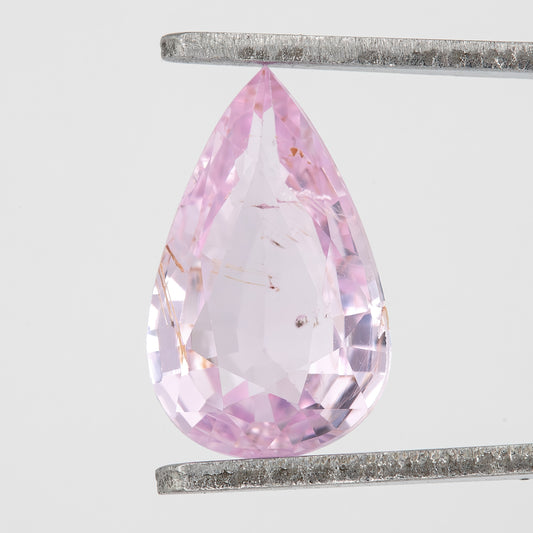 Blush Pink Pear Cut Sapphire | 1.43 Ct Heated Natural Sapphire | Elegant Gemstone for Engagement Ring, Pendant or Fine Custom Jewelry