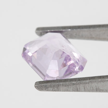 Icy Blue Lavender Emerald Cut Sapphire | 1.42 Ct Heated Natural Sapphire | Unique Gemstone for Custom Ring or Fine Jewelry