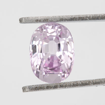 Light Pink Lavender Oval Sapphire | 1.27 Ct Heated Natural Sapphire | Unique Pastel Gemstone with Eye-Visible Inclusions for Fine Jewelry