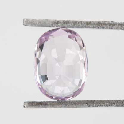 Light Pink Lavender Oval Sapphire | 1.27 Ct Heated Natural Sapphire | Unique Pastel Gemstone with Eye-Visible Inclusions for Fine Jewelry