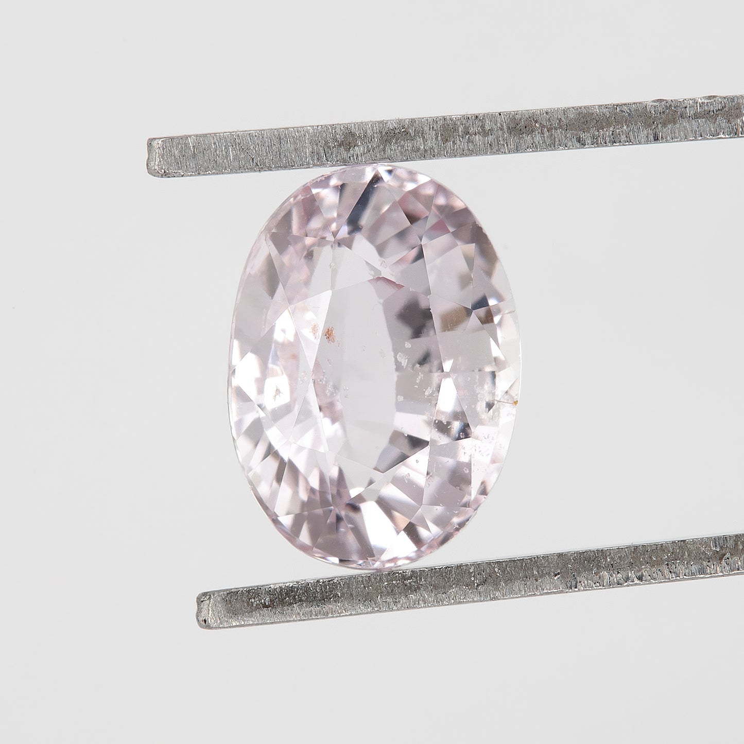 Pinkish Violet Oval Cut Sapphire | 1.13 Ct Heated Natural Sapphire | Pastel Purple Gemstone with Eye Inclusions for Fine Jewelry