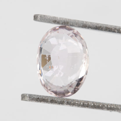 Pinkish Violet Oval Cut Sapphire | 1.13 Ct Heated Natural Sapphire | Pastel Purple Gemstone with Eye Inclusions for Fine Jewelry