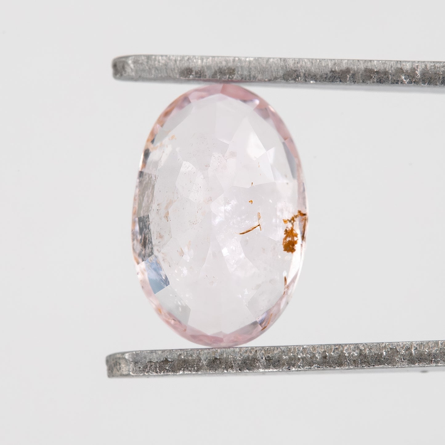 Blush Pink with Earthy Internal Tones Oval Sapphire | 1.16 Ct Heated Natural Sapphire | Unique Rustic Gemstone for Custom Fine Jewelry