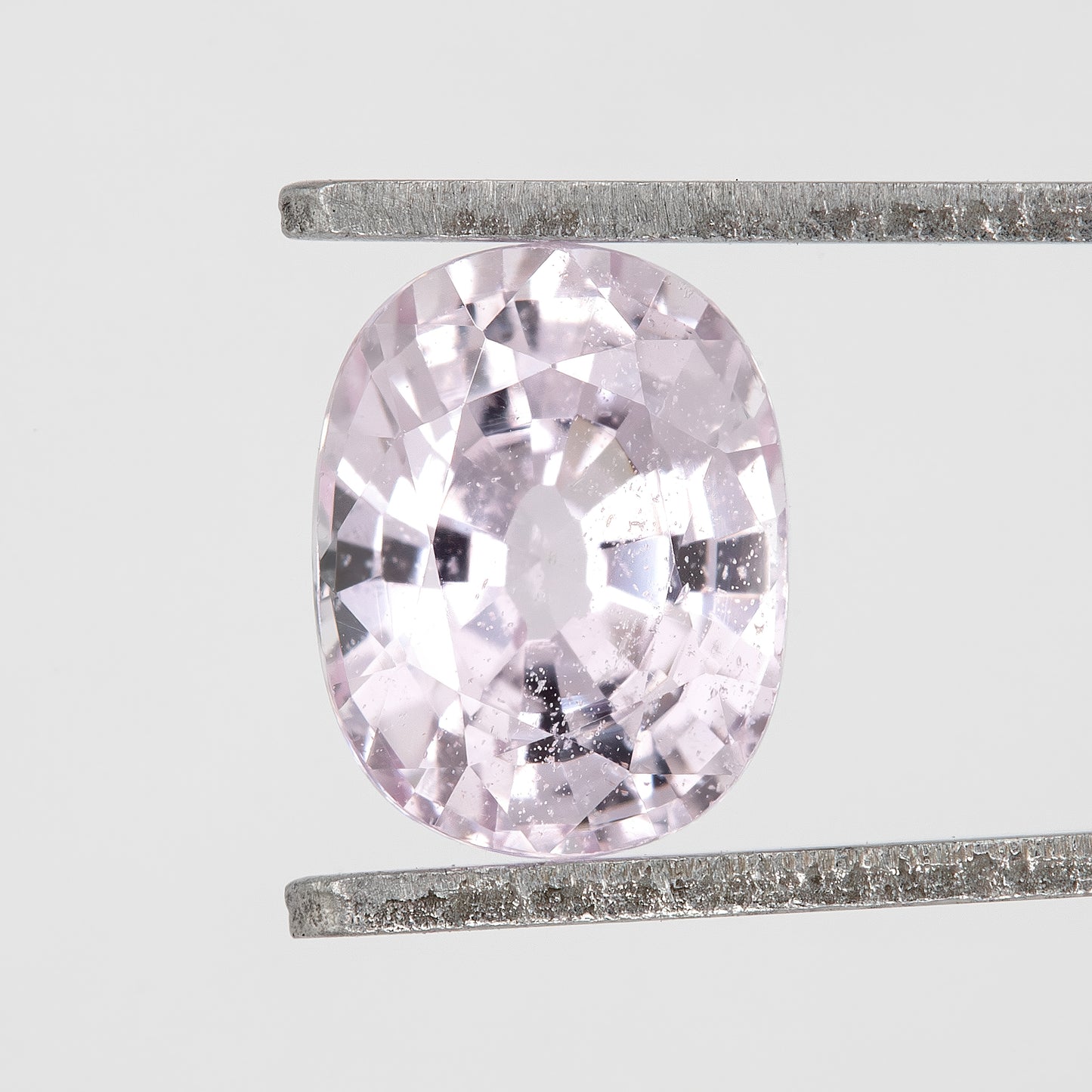Soft Lavender Pink Oval Sapphire | 1.33 Ct Heated Natural Sapphire | Pastel Gemstone with Inclusions for Custom Jewelry Designs