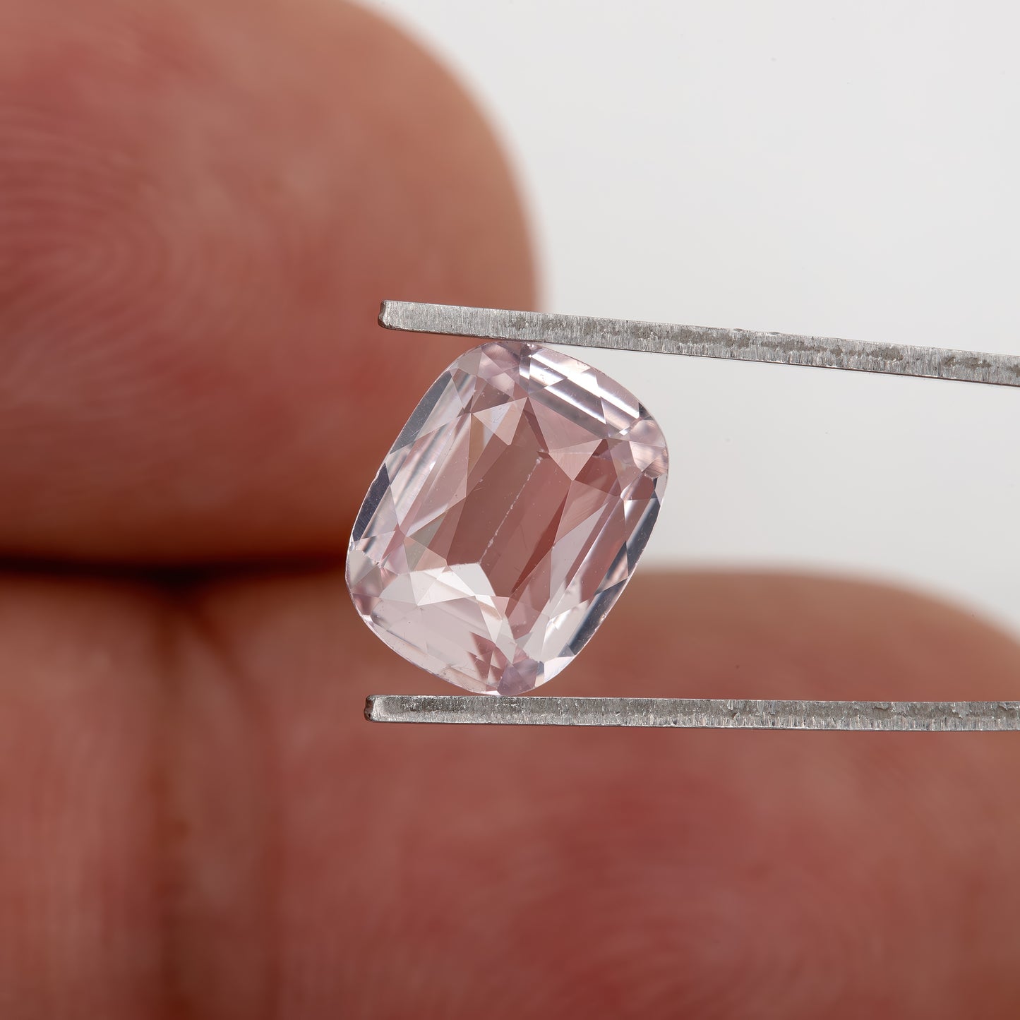 Pastel Blush‑Pink Cushion Cut Sapphire | 1.56 Ct Heated Natural Gemstone with Subtle Inclusions | Dreamy Center Stone for Fine Jewelry
