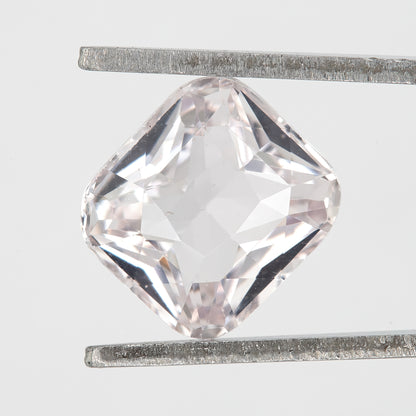 Champagne Pink Cushion Cut Sapphire | 1.58 Ct Heated Natural Sapphire | Elegant Soft-Tone Gemstone for Fine Custom Jewelry