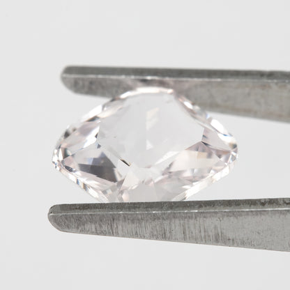 Champagne Pink Cushion Cut Sapphire | 1.58 Ct Heated Natural Sapphire | Elegant Soft-Tone Gemstone for Fine Custom Jewelry