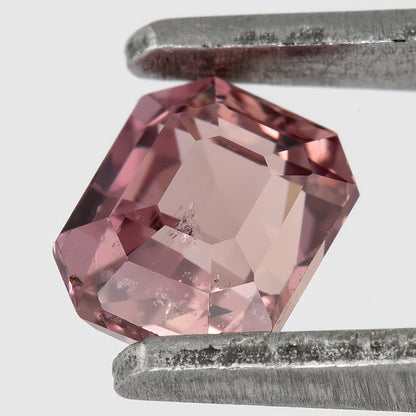 Rose-Pink 0.84 Ct Emerald Cut Natural Sapphire | Heated Gemstone | Eye Visible Inclusions | Unique Stone for Bold Jewelry Designs