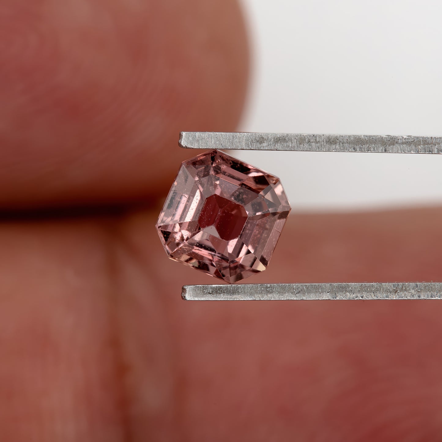 Mauve-Brown 0.78 Ct Asscher Cut Natural Sapphire | Heated | Eye Visible Inclusions | Unique Gem for Engagement Rings & Fine Jewelry