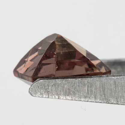 Mauve-Brown 0.78 Ct Asscher Cut Natural Sapphire | Heated | Eye Visible Inclusions | Unique Gem for Engagement Rings & Fine Jewelry