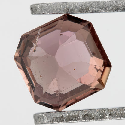 Mauve-Brown 0.78 Ct Asscher Cut Natural Sapphire | Heated | Eye Visible Inclusions | Unique Gem for Engagement Rings & Fine Jewelry