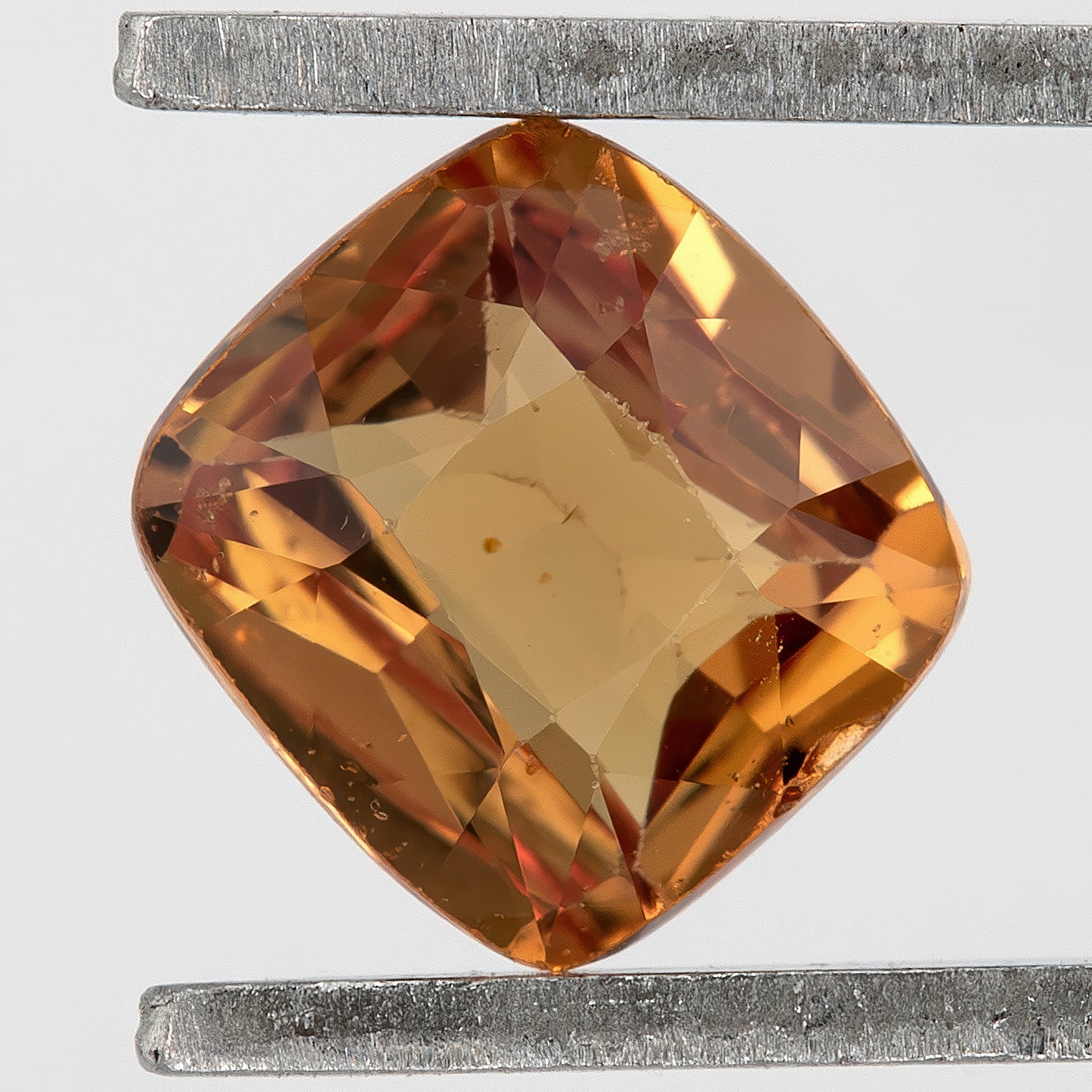 Golden Honey-Orange 0.78 Ct Cushion Cut Natural Sapphire | Heated | Eye Visible Inclusions | Ideal for Rings, Pendants & Fine Jewelry