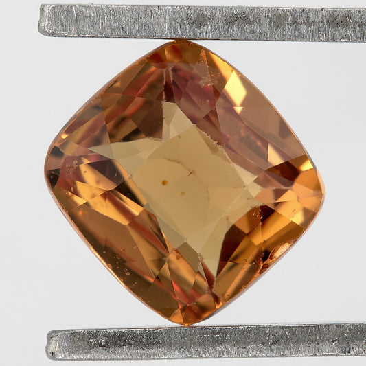 Golden Honey-Orange 0.78 Ct Cushion Cut Natural Sapphire | Heated | Eye Visible Inclusions | Ideal for Rings, Pendants & Fine Jewelry