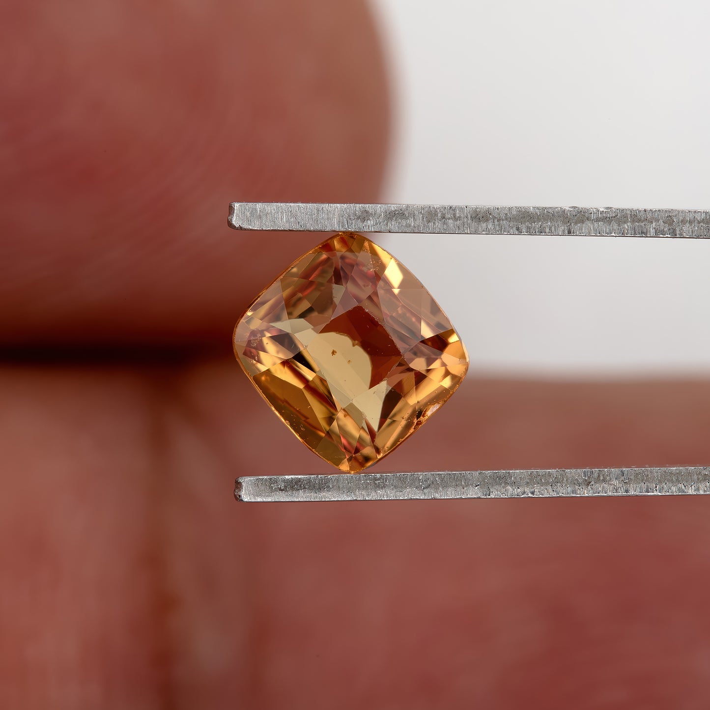 Golden Honey-Orange 0.78 Ct Cushion Cut Natural Sapphire | Heated | Eye Visible Inclusions | Ideal for Rings, Pendants & Fine Jewelry