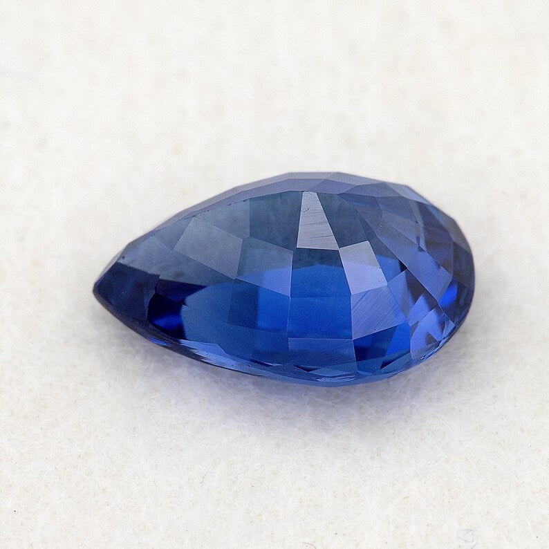 2.29 ct. Natural Blue Sapphire Pear Ceylon Sri Lanka Heated