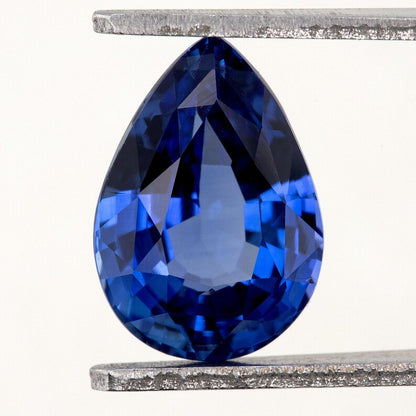2.29 ct. Natural Blue Sapphire Pear Ceylon Sri Lanka Heated