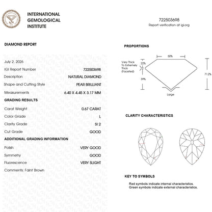 Natural Diamond BND162 laboratory report image 1