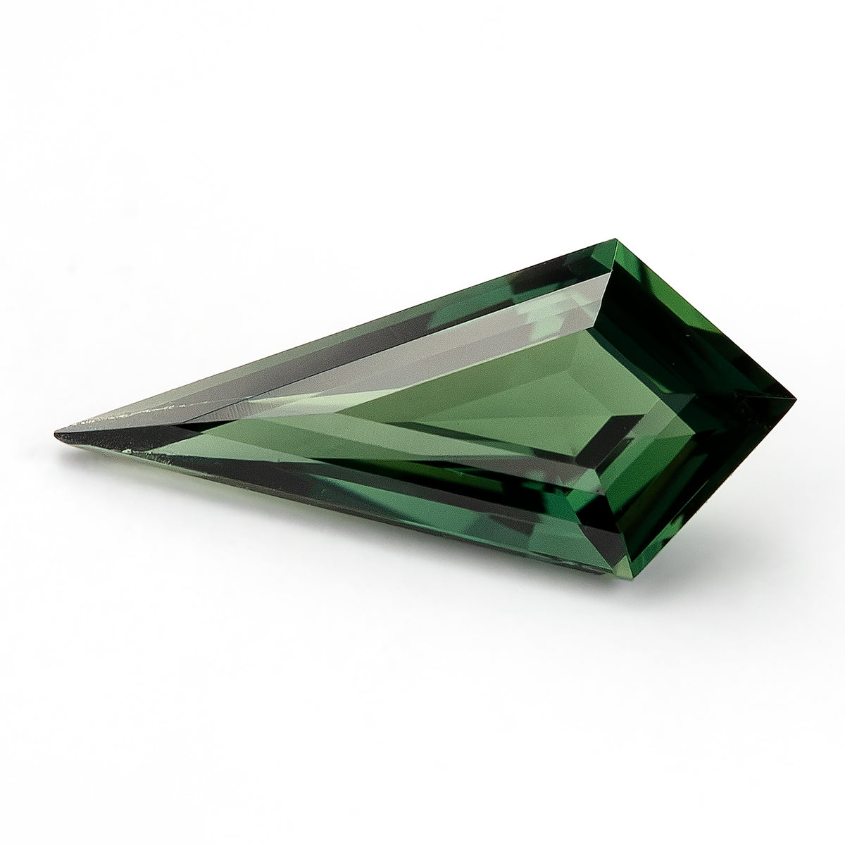 0.47 ct natural green lozenge sapphire, stone view 2, SKU BNS164