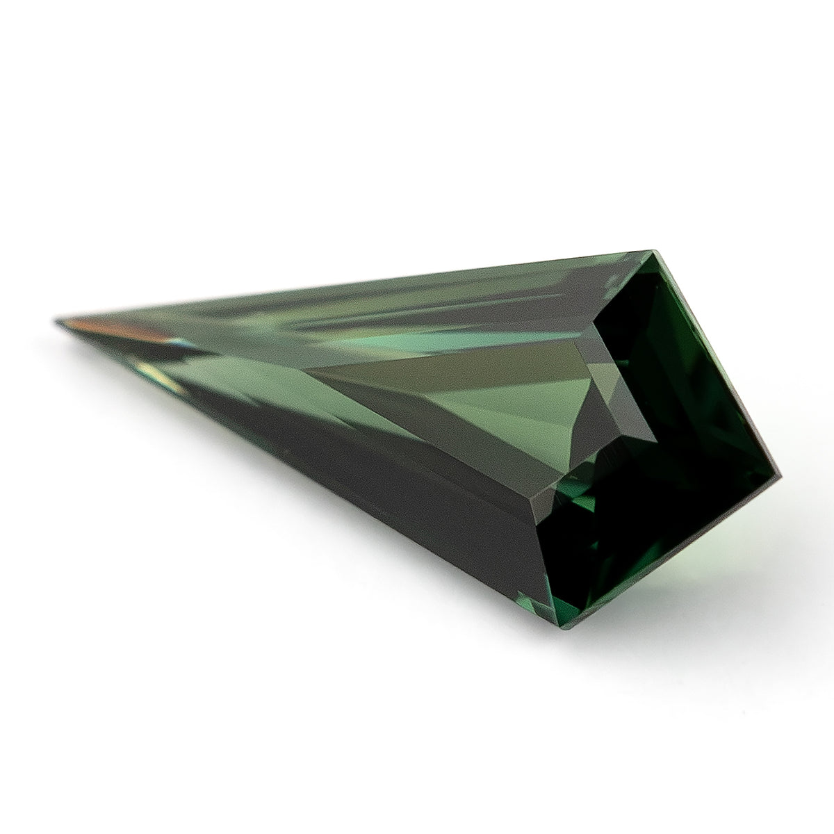 0.47 ct natural green lozenge sapphire, stone view 3, SKU BNS164