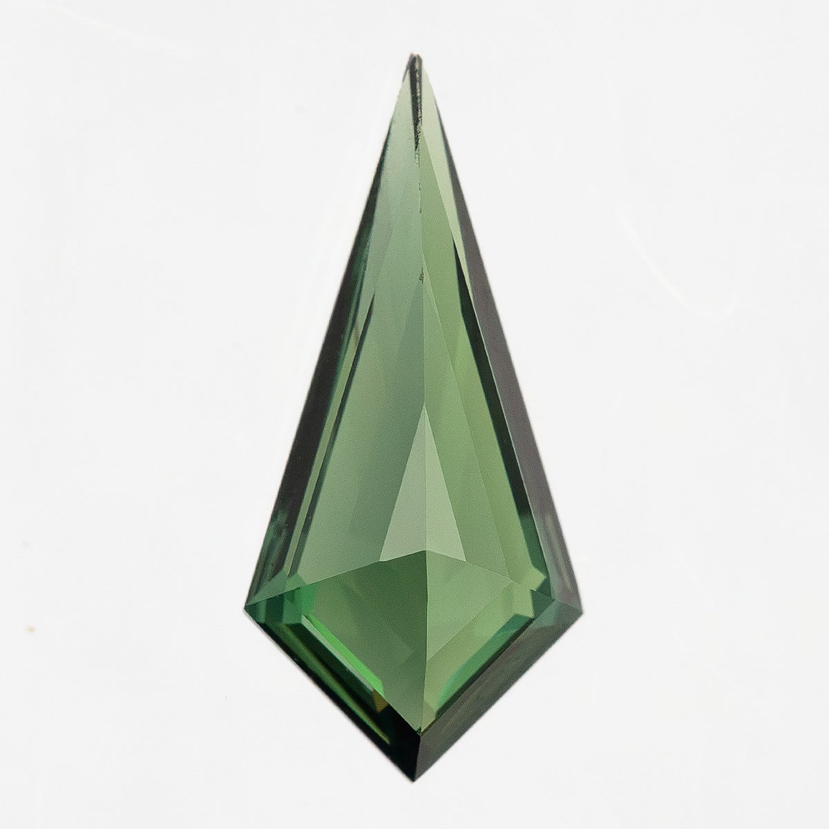 0.47 ct natural green lozenge sapphire, stone view 5, SKU BNS164
