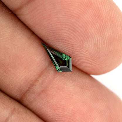 0.47 ct natural green lozenge sapphire, stone view 14, SKU BNS164