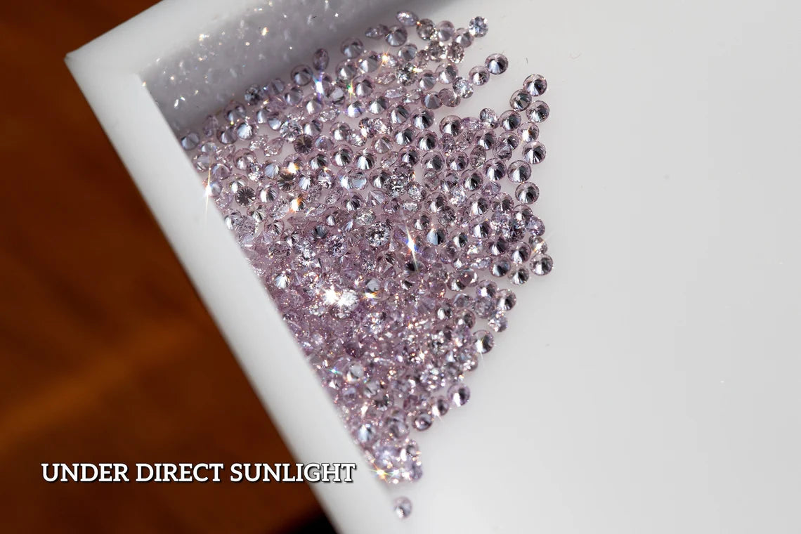 25pcs 1.0mm Fancy Intense Pink Natural Diamonds VS-SI Round Brilliant Selection|Argyle|Custom Jewelry|Pink Diamond|Matching