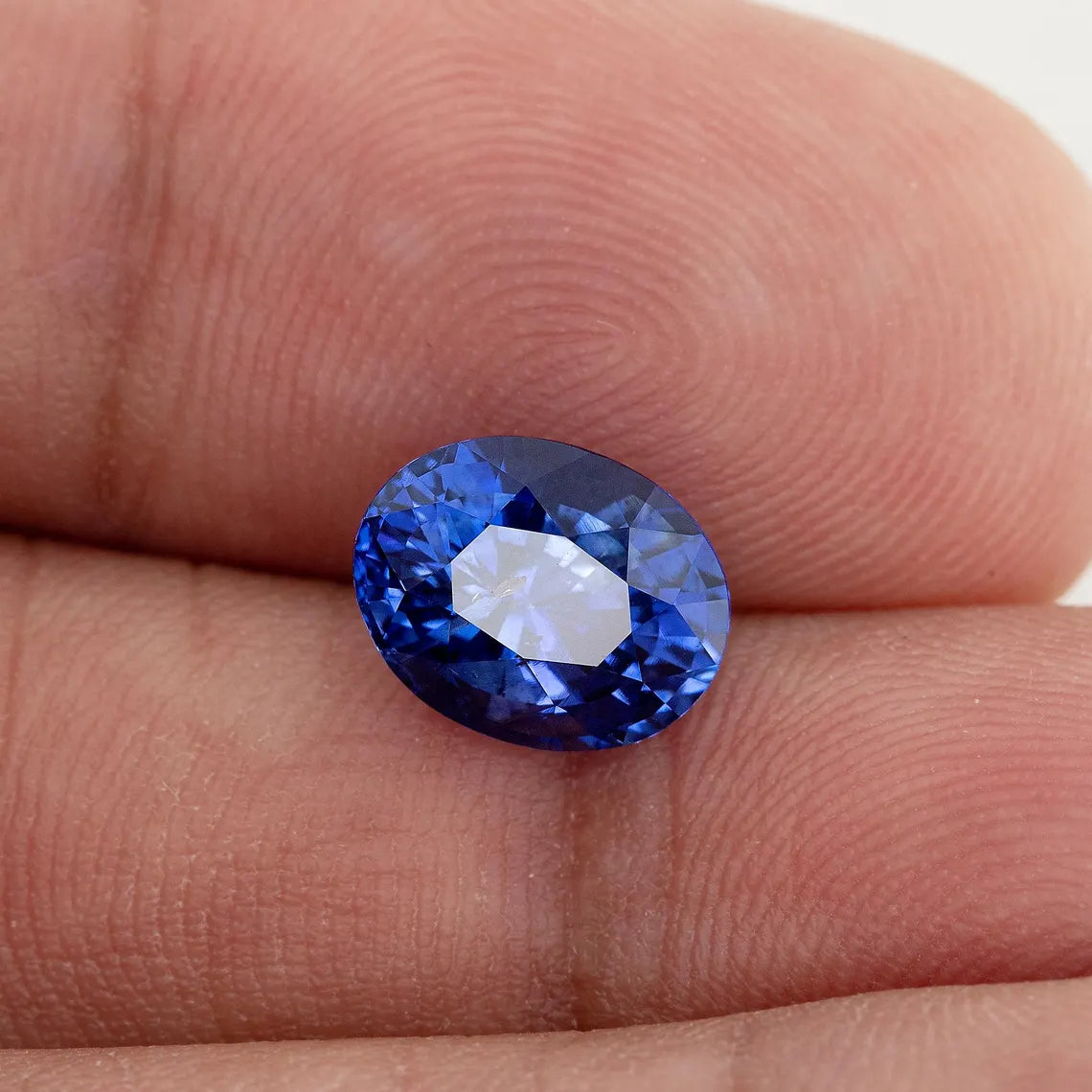 Natural Blue Sapphire Oval Ceylon Sri Lanka Heated 3.03ct