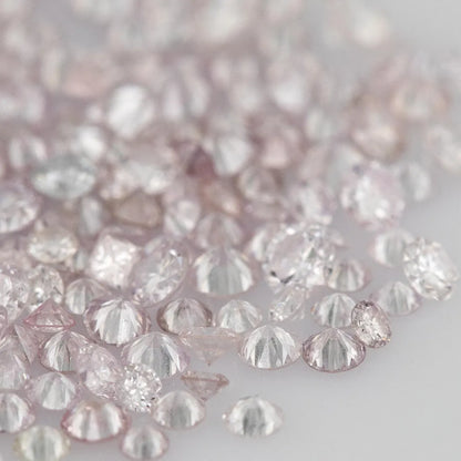 Light Pink Diamonds 0.25ct 1.3mm to 2.5mm mix scoop Fancy Light Purple Pink Untreated Natural Diamonds Round|Melee|accents|Pink Diamonds