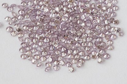 25pcs 1.0mm Fancy Intense Pink Natural Diamonds VS-SI Round Brilliant Selection|Argyle|Custom Jewelry|Pink Diamond|Matching