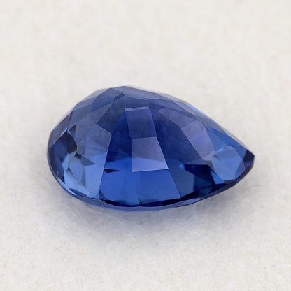 2.43 ct. Natural Blue Sapphire Pear Ceylon Sri Lanka Heated