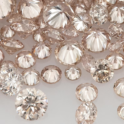 Fancy Rose Pink Argyle Diamonds | Natural Round Pink Diamonds | Australian Melee Accents | Loose Pink Diamond Stones