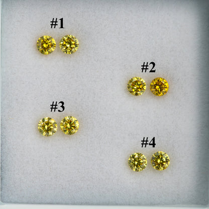Exact selection chart identifying the four face-up yellow diamond pairs as #1–4.