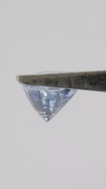 Unerhitzter hellblauer natürlicher Saphir aus Sri Lanka, ovaler Schliff, 9,2 × 6,4 mm, 2,69 ct