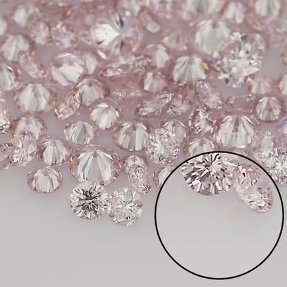 Selection Pink Diamonds 0.25ct 1.8mm to 2.2mm mix scoop Argyle Pink Diamond Untreated Natural Pink Diamonds Round|Melee|accents|Argyle