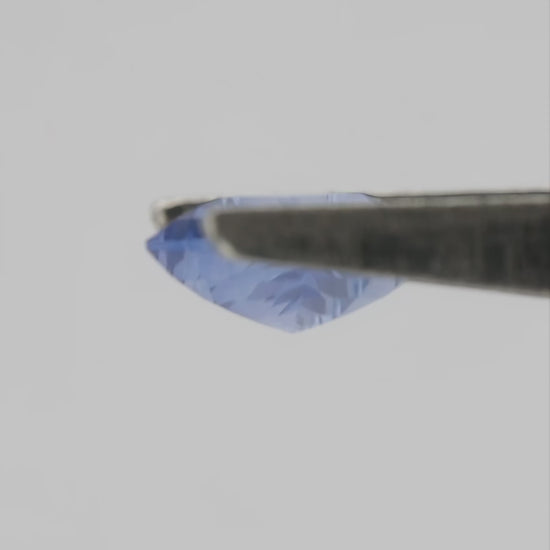 Video of 0.85 ct natural blue lozenge sapphire, SKU KK359