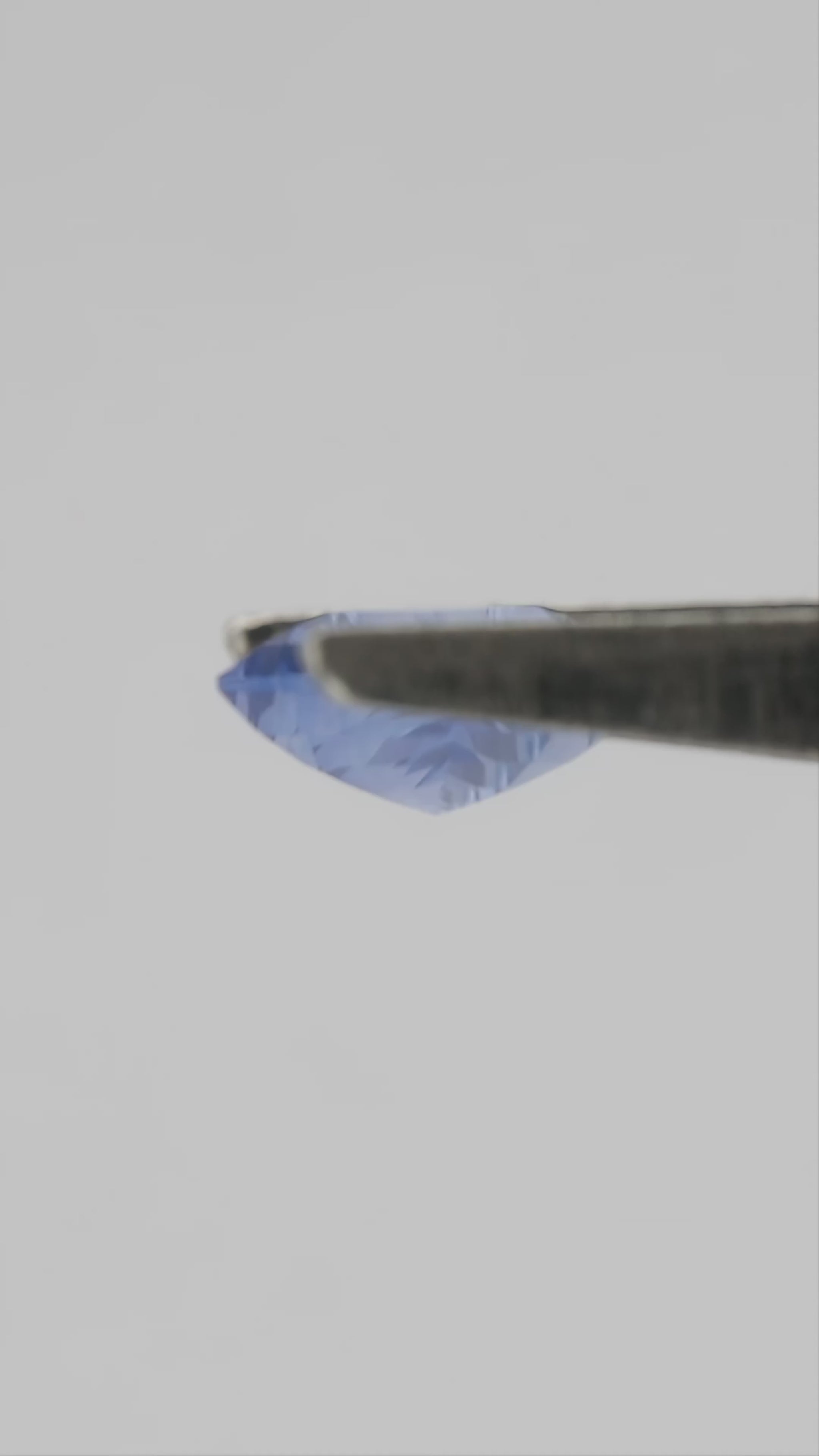 Video of 0.85 ct natural blue lozenge sapphire, SKU KK359