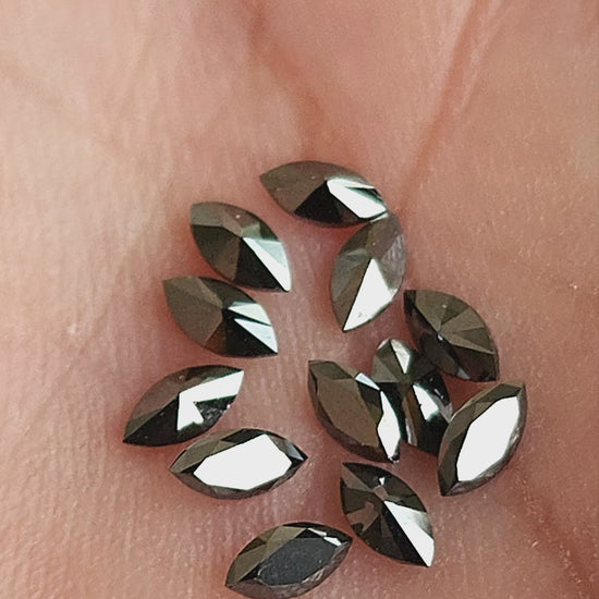 Jet black Natural Diamond product video
