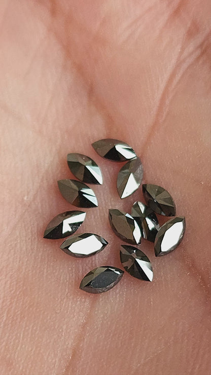 Jet black Natural Diamond product video