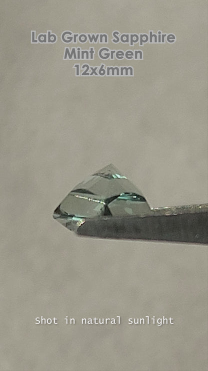 Lab-grown sapphire BG0089 natural daylight video 2