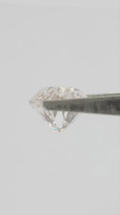 2.44 ct Light Champagne Lab-Grown Diamond, Old Mine Moval Cut, BLD124, movement video 2 showing the loose stone's faceting and color response.