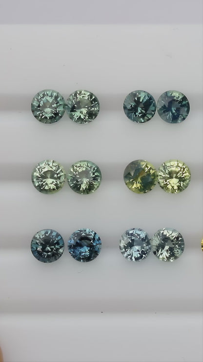 Face-up and rotating views of the sapphire selection.