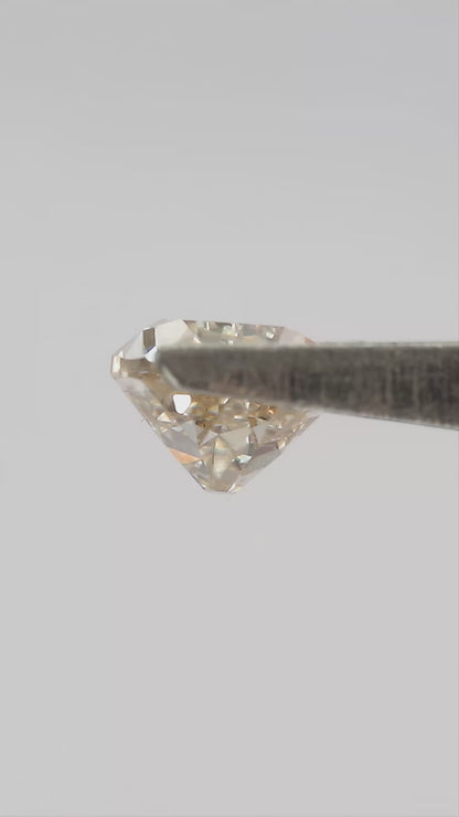 Light Champagne Lab-Grown Diamond Old Mine Pear Cut, 0.92 ct, 6.95 × 5.04 mm, CVD Loose Stone