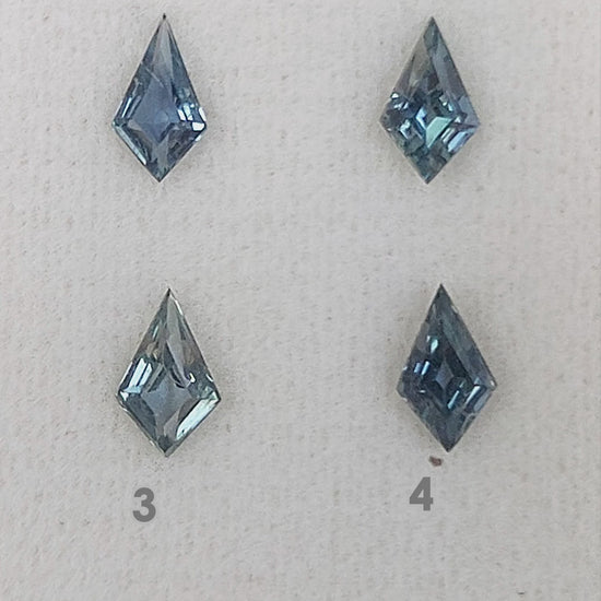PN77 Teal Blue Green Natural Sapphire rotation and scale video