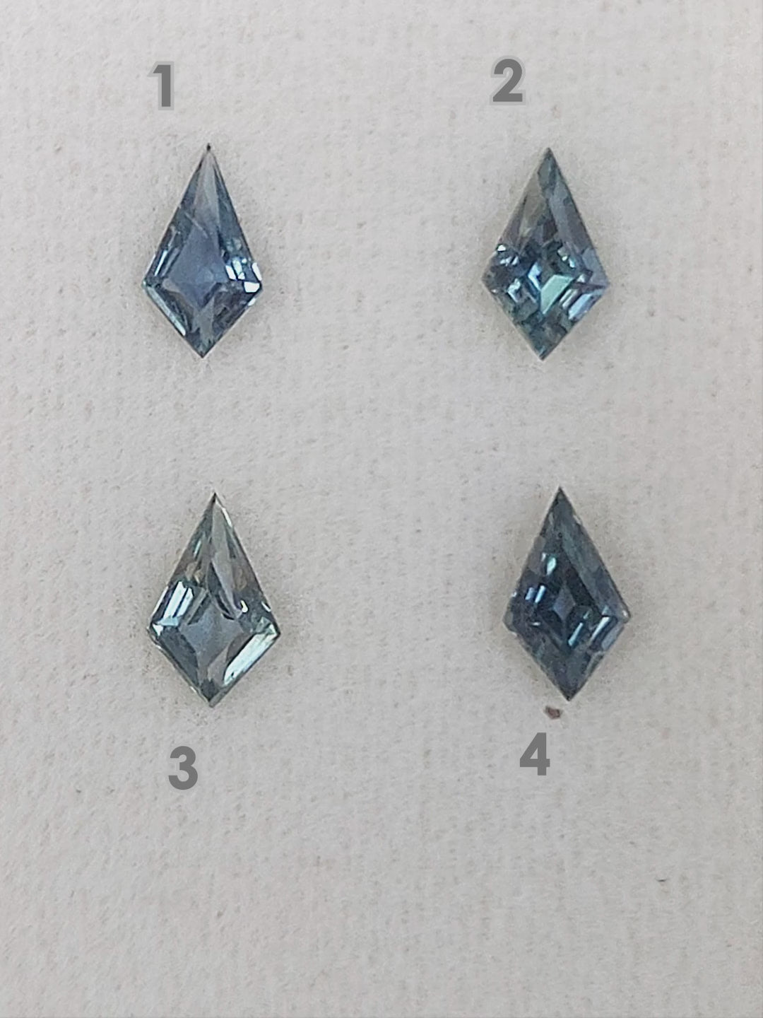PN77 Teal Blue Green Natural Sapphire rotation and scale video