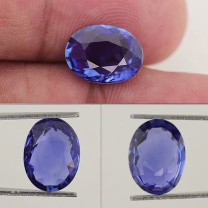 UNHEATED GRS Certified 4.30 ct. Natural Blue Sapphire Oval Ceylon Sri Lanka