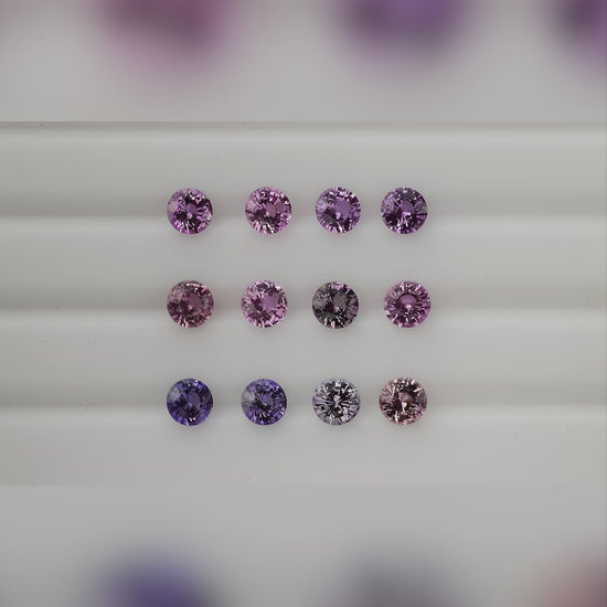 Face-up and rotating views of the sapphire selection.