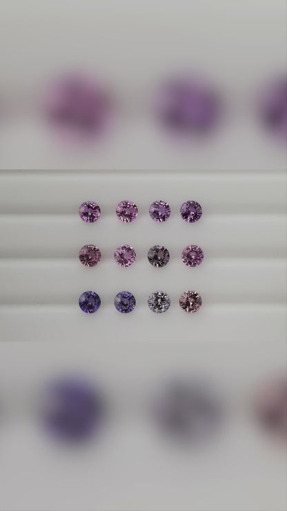 Face-up and rotating views of the sapphire selection.