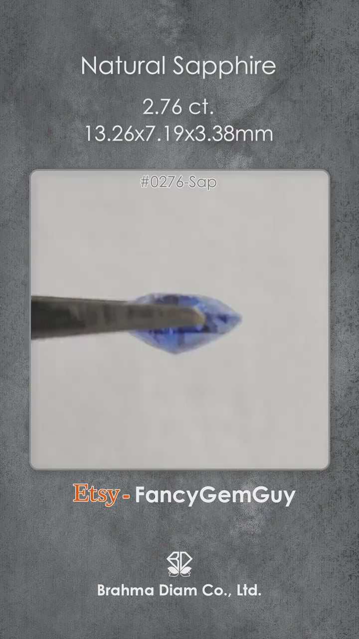 Natural sapphire KK375 natural daylight video 2