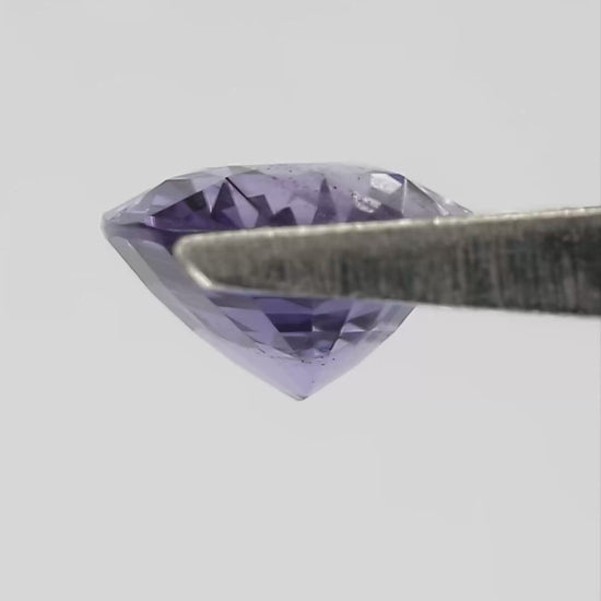KK407 Lavender Blue Natural Sapphire rotation and scale video