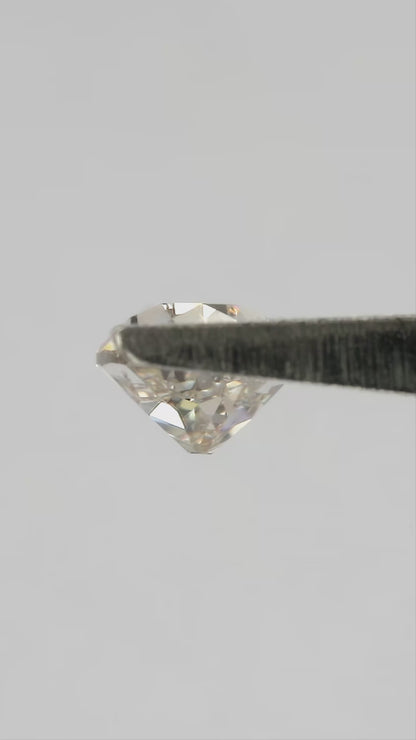 Light Champagne Lab-Grown Diamond Old Mine Pear Cut, 0.92 ct, 7.07 × 5.07 mm, CVD Loose Stone